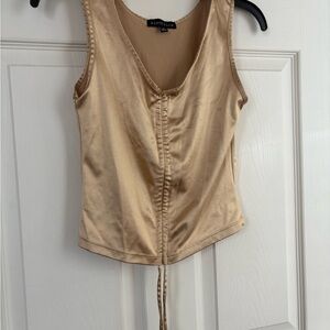 Electrica gold draw string tank